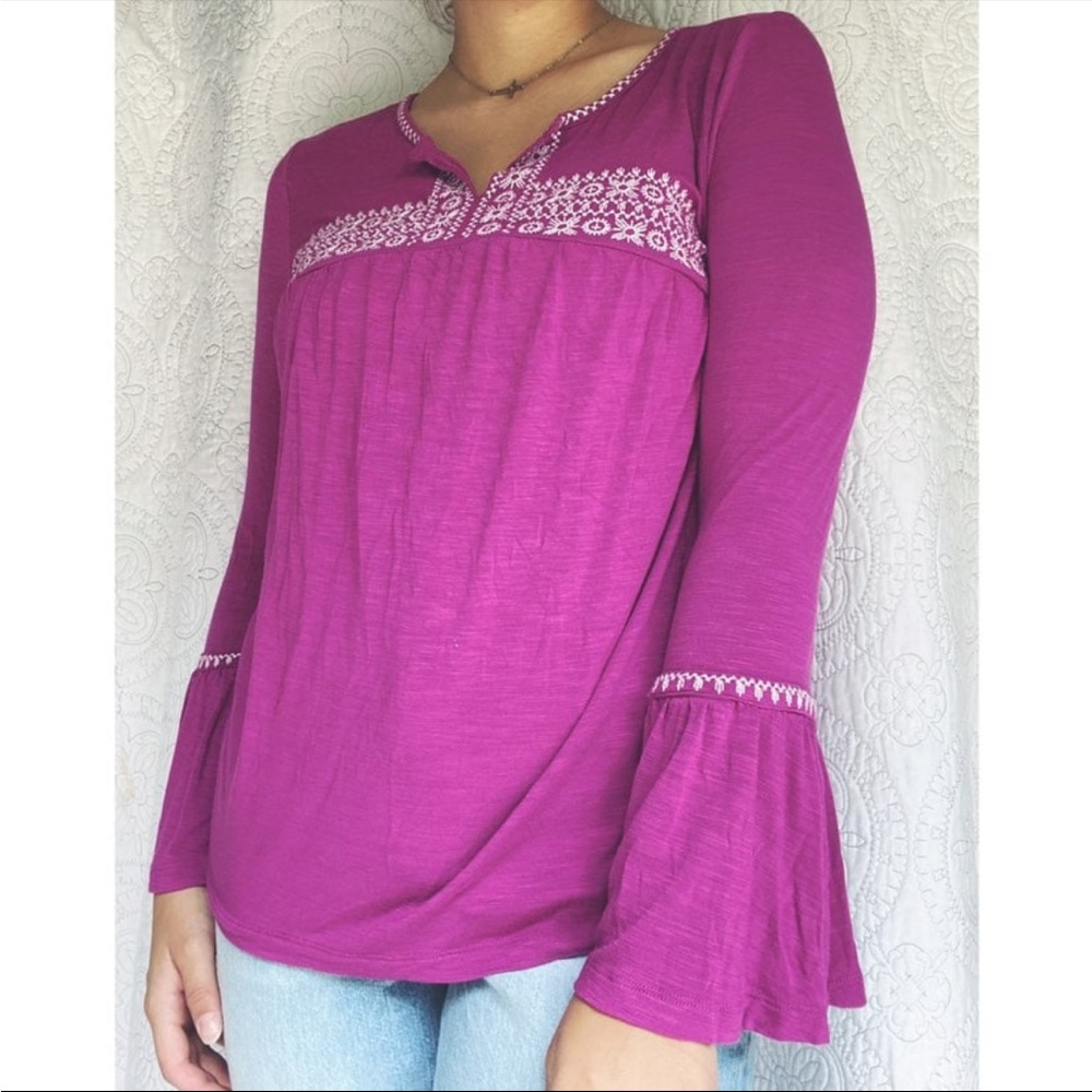 boho bell sleeved blouse